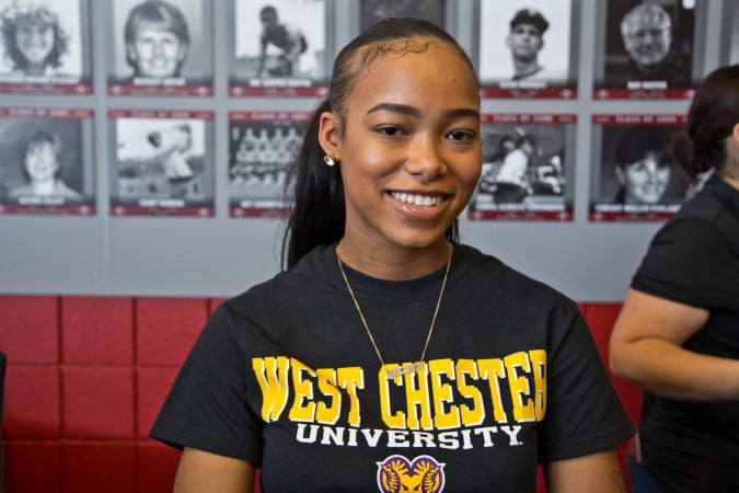 Philadelphia senior Janelle Wells-Bradley will head to West Chester University. (Kimberly Paynter/WHYY)