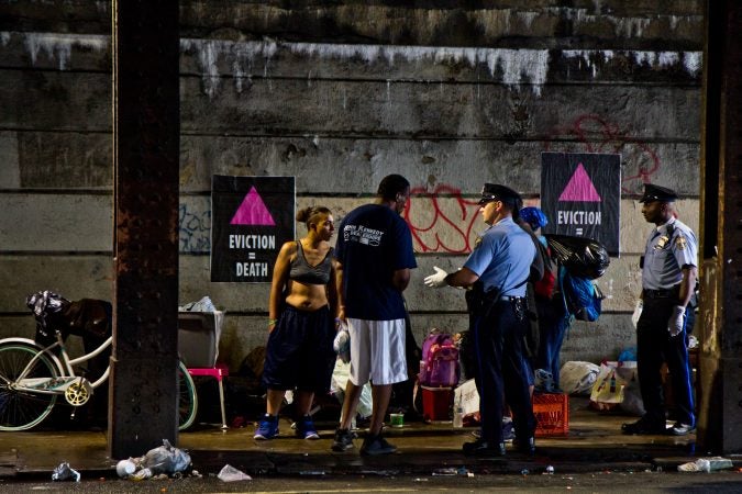 Philadelphia clears encampments of homeless drug users in Kensington - WHYY