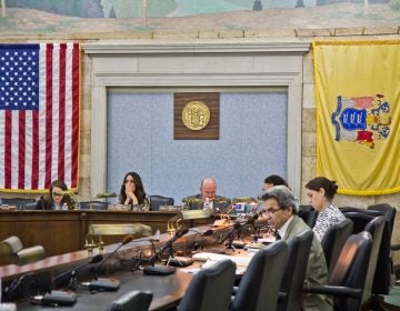The N.J. state Senate held a hearing to investigate hidden-camera videos that appear to show local leaders of a the teachers union talking about protecting teachers accused of abusing students. (Kimberly Paynter/WHYY)