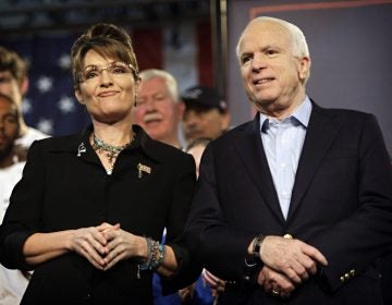 U.S. Sen. John McCain, R-Ariz., and Sarah Palin (AP Photo/Matt York)