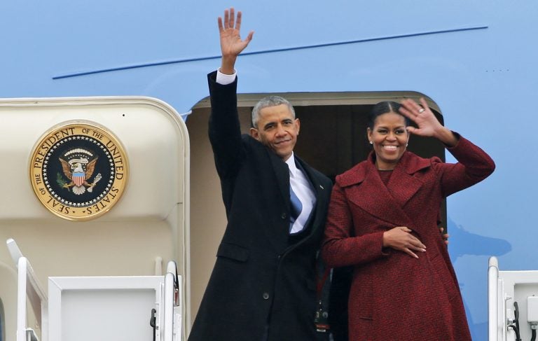 Former President Barack Obama and his wife Michelle