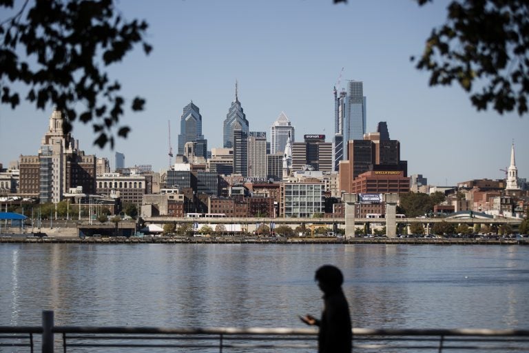 The Philadelphia skyline is seen along the banks of the Delaware River, Wednesday, Oct. 18, 2017. (Matt Rourke/AP Photo)