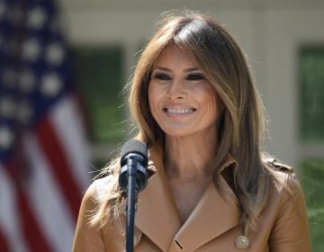 First lady Melania Trump will remain in Walter Reed National Military Medical Center for the rest of the week after undergoing a procedure to treat a benign kidney condition.  (AP Photo/Susan Walsh)