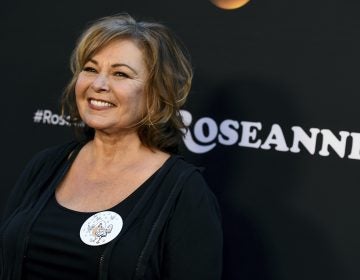 Roseanne Barr arrives at the Los Angeles premiere of 