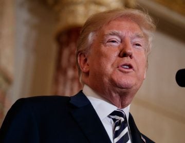 President Donald Trump  at the State Department, Wednesday, May 2, 2018, in Washington. (Evan Vucci/AP Photo)