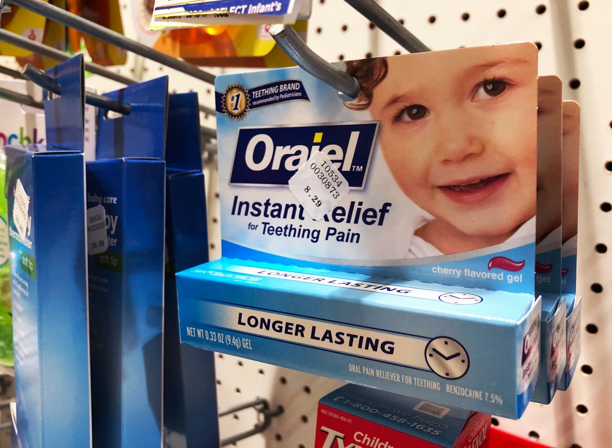 Baby sales orajel numbing