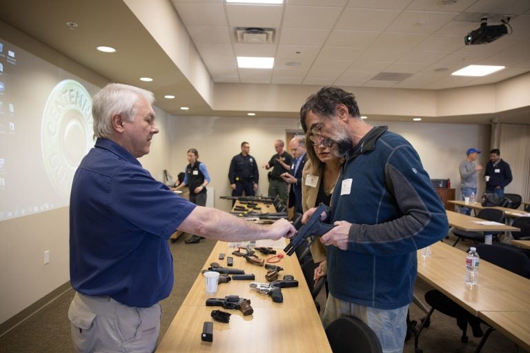 Emergency room doctors from the University of Colorado School of Medicine take part in a new kind of firearm training. (Courtesy of Department of Emergency Medicine, University of Colorado School of Medicine)