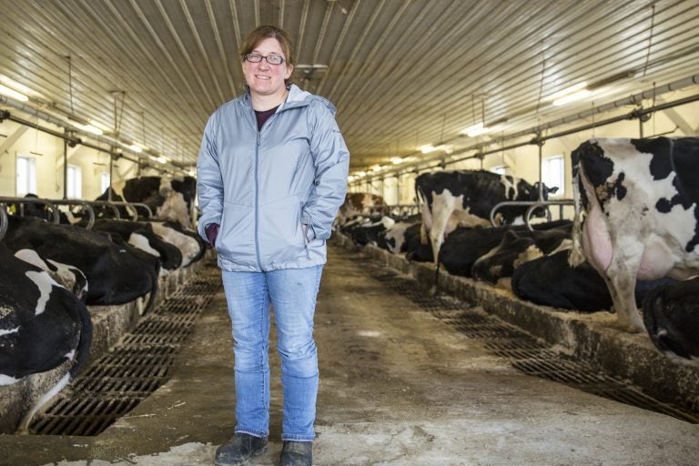 Alisha Risser owns and runs a dairy farm in Lebanon county. Having been in the business for 17 years, Risser said consistently low milk prices in recent years have been really hard for farmers.