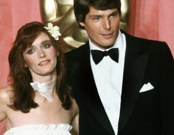 Actress Margot Kidder is seen here with her Superman costar Christopher Reeve.
(Reed Saxon/AP)