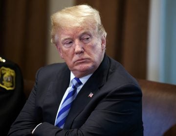 President Donald Trump listens during a roundtable on immigration policy in California, in the Cabinet Room of the White House, on Wednesday. (Evan Vucci/AP(