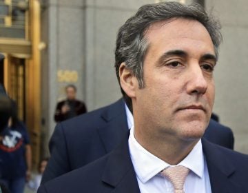 Michael Cohen, a personal lawyer for President Trump, leaves federal court in New York City in April. His legal troubles may test his loyalty to Trump, built over years of protecting his boss, in part by using legal threats. (Seth Wenig/AP)