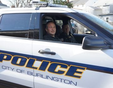 Burlington County Prosecutor Scott Coffina prepares to head out on patrol with City of Burlington Police Sgt. Ryan Elbertson. (Provided)