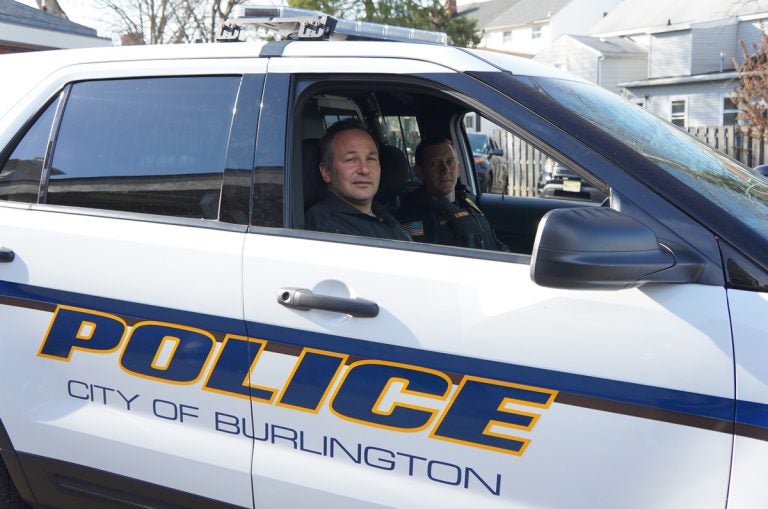 Burlington County Prosecutor Scott Coffina prepares to head out on patrol with City of Burlington Police Sgt. Ryan Elbertson. (Provided)