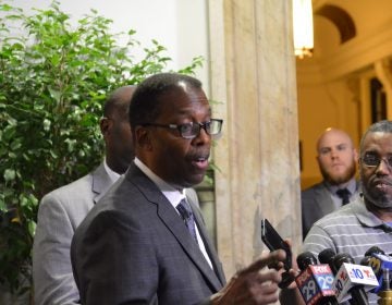 If a bill designed to end Philadelphia's sweetened beverage tax were approved in Harrisburg, City Council President Darrell Clarke says the city's 10 percent tax on liquor sold by the glass could also be challenged. (Tom MacDonald/WHYY)