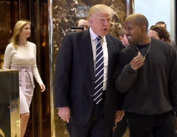 Rapper Kanye West and President-elect Donald Trump met in 2016 at Trump Tower in New York.
(Timothy A. Clary/AFP/Getty Images)