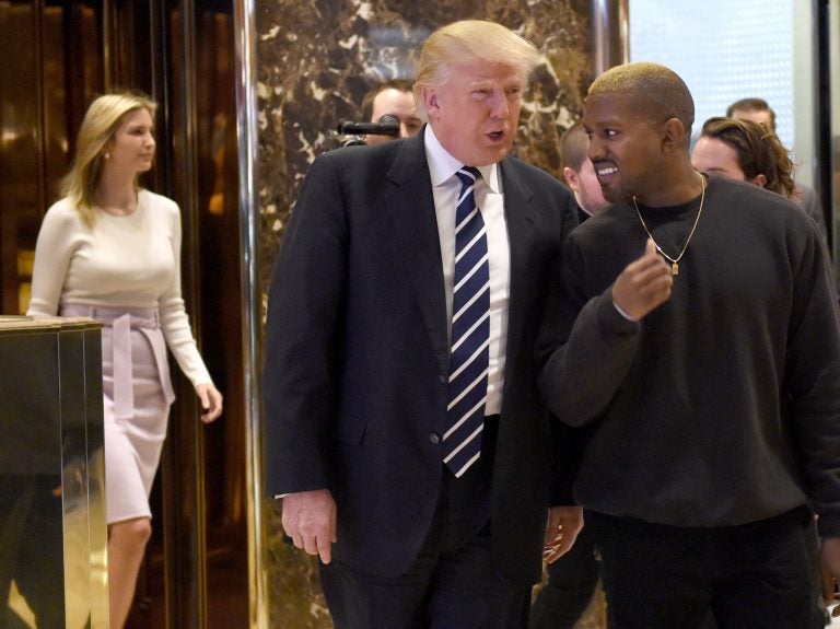 Rapper Kanye West and President-elect Donald Trump met in 2016 at Trump Tower in New York.
(Timothy A. Clary/AFP/Getty Images)