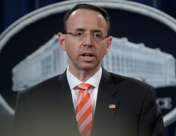 Deputy Attorney General Rod Rosenstein said he and the Justice Department would not be intimidated by criticism or threats such as new 