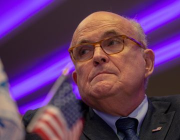 The latest appointee to President Donald Trump's legal team and former Mayor of New York City Rudy Giuliani attends the Conference on Iran on Saturday in Washington, D