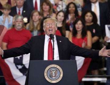 President Trump speaks during a rally in Nashville, Tenn., on Tuesday.