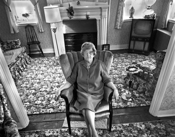 Elsie Housley, the town matriarch. (© Bruce Katsiff)