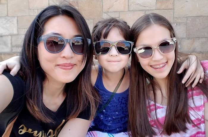 Christine Koh and her daughters. (Provided)
