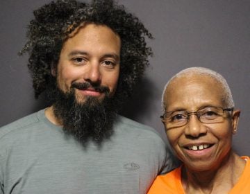 Max Knauer and his mother, Kittie Weston-Knauer, at a StoryCorps conversation recorded in April. (Grace Pauley/StoryCorps)