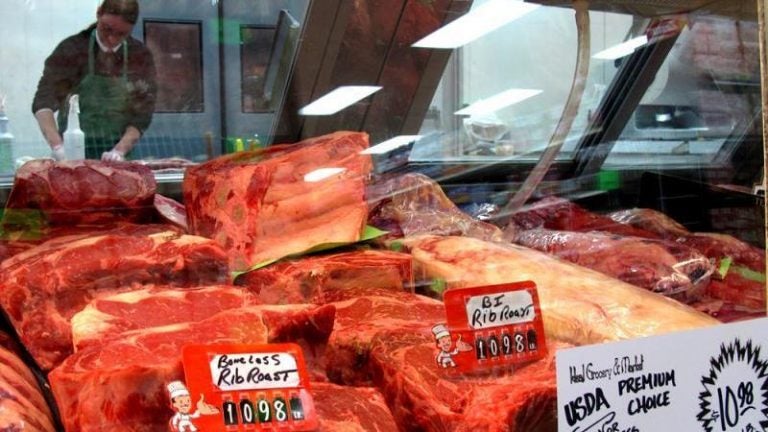 The USDA is expecting Americans to eat record amounts of meat this year.
(Grant Gerlock/Harvest Public Media)