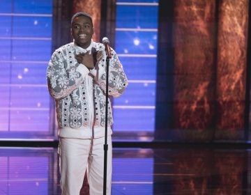 Michael Woodard, of the East Falls neighborhood of Philadelphia, performs on the ABC television show, 
