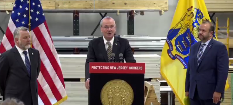 N.J. Gov. Phil Murphy says the task force will make recommendations on how to improve misclassification monitoring and enforcement. (Phil Gregory/WHYY)