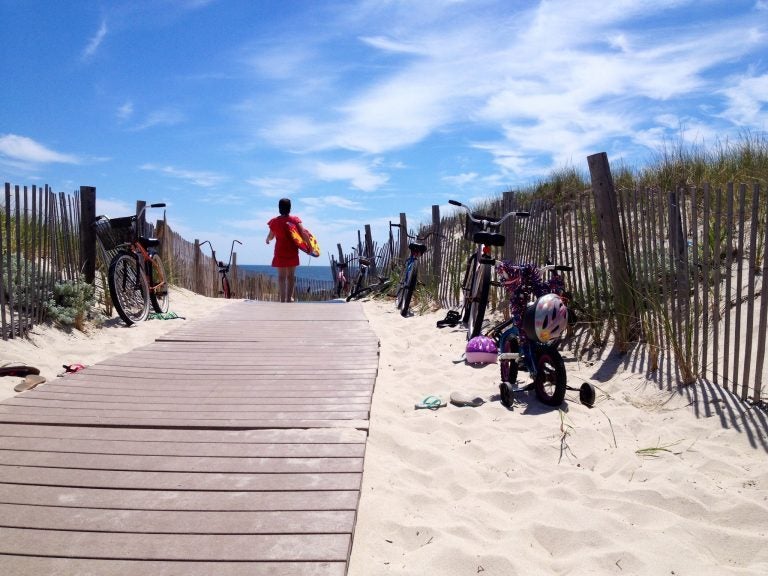 photo-61-1-768×576 A beach entrance in South Seaside Park. (Justin Auciello for WHYY)