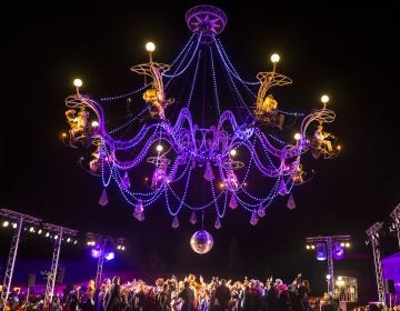 Yes, that's a dance party below a giant chandelier. (Image courtesy of Juan Robert)