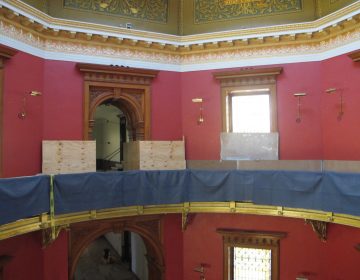 Inside the N.J. state Captiol building in Trenton, which is undergoing renovations. (Phil Gregory/WHYY)