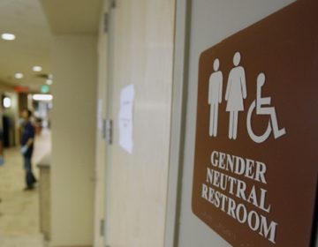 A sign marks the entrance to a gender-neutral restroom at the University of Vermont in Burlington, Vt. (Toby Talbot/AP Photo, file)