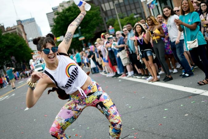 Scene from Philadelphia's 30th annual PrideDay on Sunday, June 10, 2018. (Bastiaan Slabbers for WHYY)