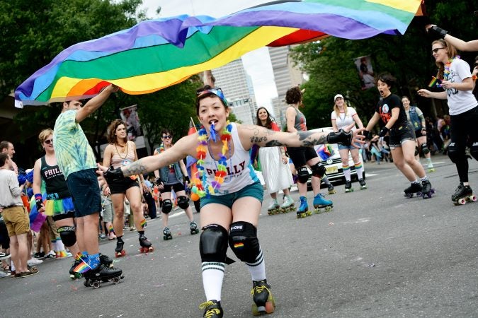 Scene from Philadelphia's 30th annual PrideDay on Sunday, June 10, 2018. (Bastiaan Slabbers for WHYY)