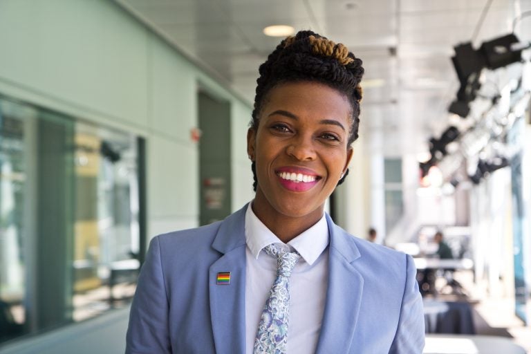 Amber Hikes is Executive Director of the Philadelphia Office of LGBT Affairs. (Kimberly Paynter/WHYY)