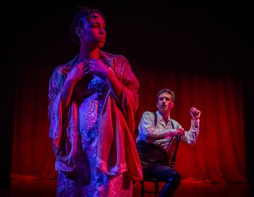 Victoria Aaliyah Goins in the title role and Damon Bonetti as the villain in the Philadelphia Artsts' Collective production of 