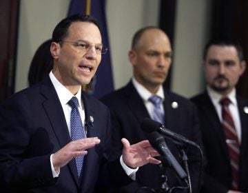 Pennsylvania Attorney General Josh Shapiro addresses a reporter's question a news conference Thursday May 10, 2018 in Philadelphia. Shapiro announced that Christann Shyvin Gainey, 30, a nurse, was charged Thursday, in the death of the father of H.R. McMaster, President Donald Trump's former national security adviser, after authorities said she failed to give him a series of neurological exams following his fall at a Philadelphia senior care facility. Gainey was charged with involuntary manslaughter, neglect and records tampering in the death of H.R. McMaster Sr. (AP Photo/Jacqueline Larma)