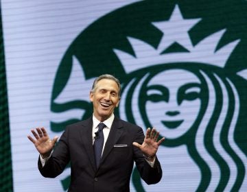 In this March 22, 2017 file photo, Starbucks CEO Howard Schultz speaks at the Starbucks annual shareholders meeting