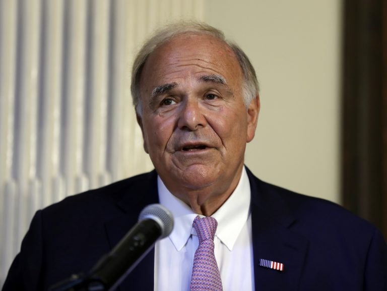 Former Pennsylvania Gov. Ed Rendell speaks at Pennsylvania Hospital in Philadelphia on Monday June 18, 2018. Rendell said he was diagnosed three-and-a-half years ago with Parkinson's disease. (AP Photo/Matt Rourke)
