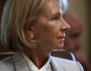 Secretary of Education Betsy DeVos listens as President Donald Trump speaks during a cabinet meeting at the White House, Thursday, June 21, 2018, in Washington. (Evan Vucci/AP Photo)