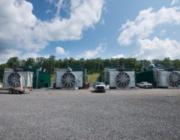 Methane leaks throughout the entire process of developing natural gas– from well sites, to storage and processing facilities and pipelines. (Joe Ulrich/WITF)