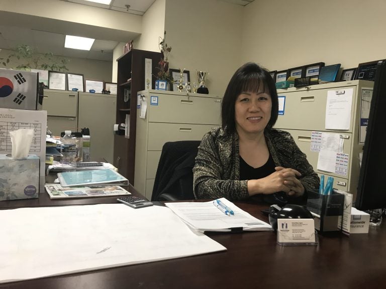 Susan Moon, an insurance agent who grew up in Montgomery County, has worked in South Korea. She thinks the nature of volatile leaders Donald Trump and Kim Jong Un helped break down the longstanding chill between the U.S. and North Korea. (Laura Benshoff/WHYY)
