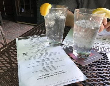 Kid Shelleen's is one of two dozen restaurants in Delaware that have adopted straws optional policies or banned plastic straws altogether.  (Shirley Min/WHYY)