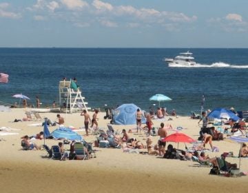 A Long Branch beach in August 2015. (Phil Gregory/WHYY)