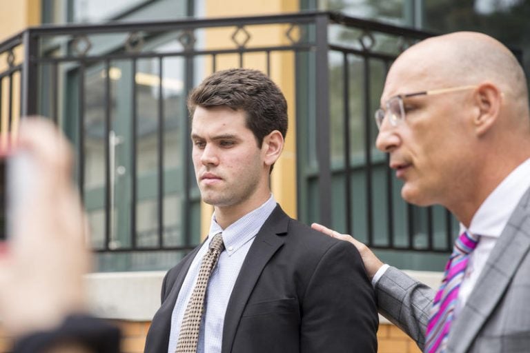 Ryan Burke, one of the former fraternity members charged in the hazing death of Penn State student Timothy Piazza, pleaded guilty Wednesday. (Min Xian/ WPSU)