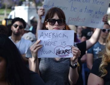 Critics of U.S. government policy that separates children from their parents when they cross the border illegally from Mexico protest in downtown LA on June 14. The former first ladies, and Melania Trump, have pushed back against the policy