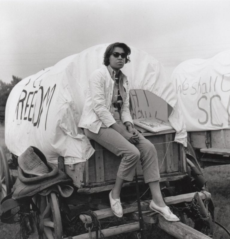 Joan Cashin volunteered to help organize and prepare the Mule Train. (Courtesy of Roland Freeman)