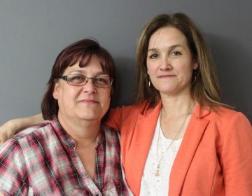 Glennette Rozelle (left) and Jennifer Mack at their StoryCorps conversation in Oklahoma City last month.
(Kevin Oliver/StoryCorps)