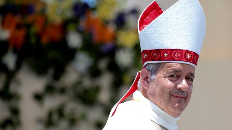 Bishop Juan Barros, long accused of helping to cover up a notorious sex abuse case in the Catholic Church in Chile, has resigned. He's seen here during Pope Francis's visit to Chile in January.